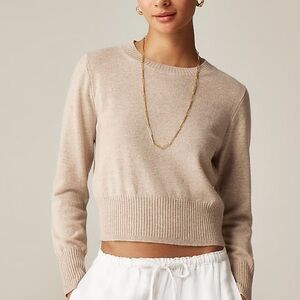 Cream Cashmere Shrunken J. Crew Sweater